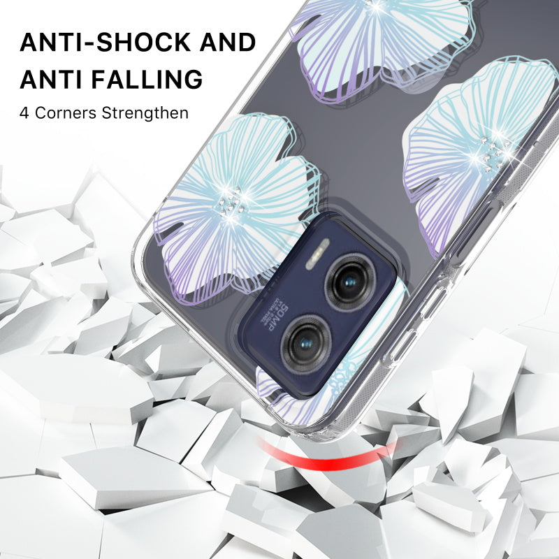 Motorola MOTO G 5G (2023) MyBat Pro Mood Series Case (with Diamonds) - Seashells (1105851)