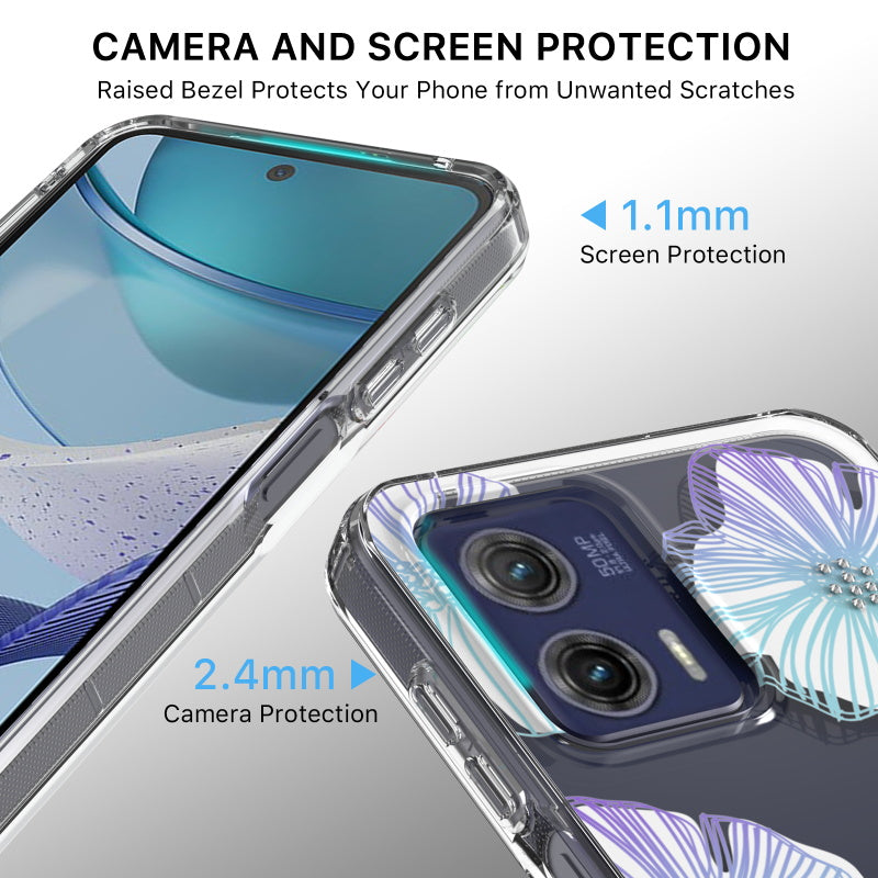 Motorola MOTO G 5G (2023) MyBat Pro Mood Series Case (with Diamonds) - Seashells (1105851)
