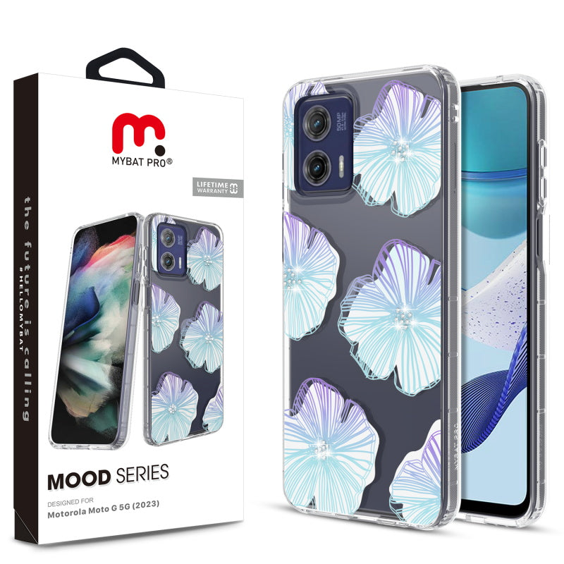 Motorola MOTO G 5G (2023) MyBat Pro Mood Series Case (with Diamonds) - Seashells (1105851)