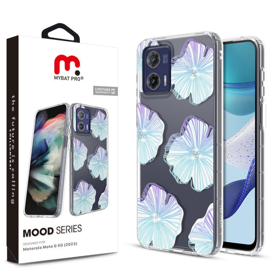 Motorola MOTO G 5G (2023) MyBat Pro Mood Series Case (with Diamonds) - Seashells (1105851)