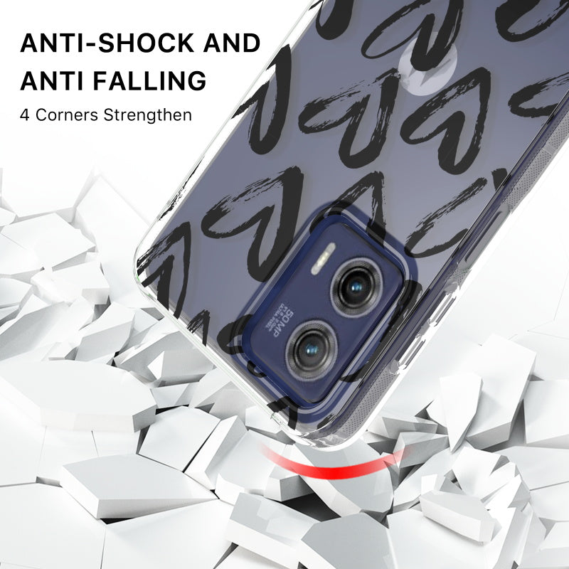 Motorola MOTO G 5G (2023) MyBat Pro Mood Series Case - Black Hearts (1105850)