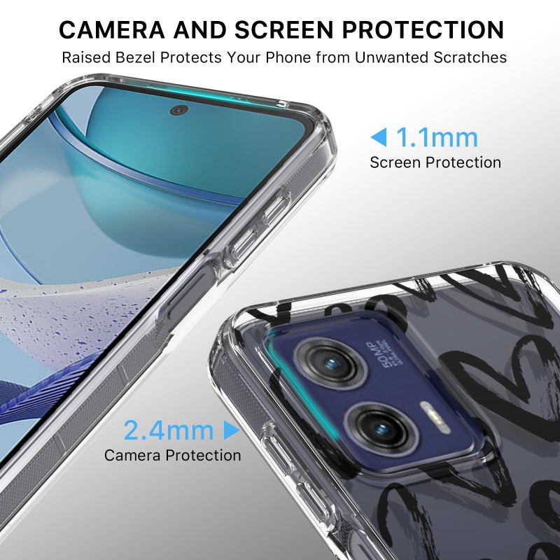Motorola MOTO G 5G (2023) MyBat Pro Mood Series Case - Black Hearts (1105850)