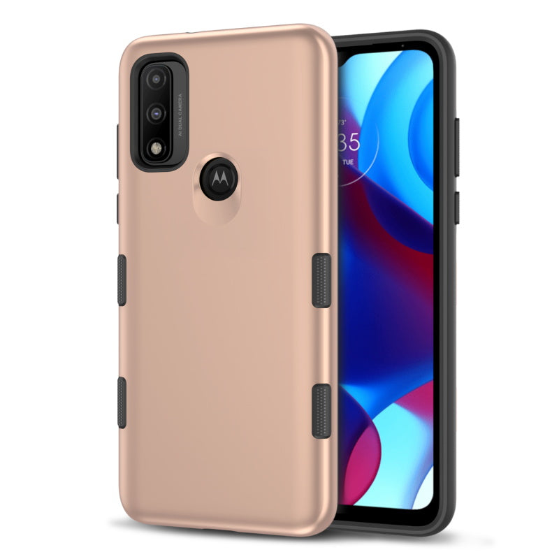 Moto G Play 2023, Moto G Pure, Moto G Power (2022) MyBat Pro TUFF Subs Series Case - Rose Gold (1103162)