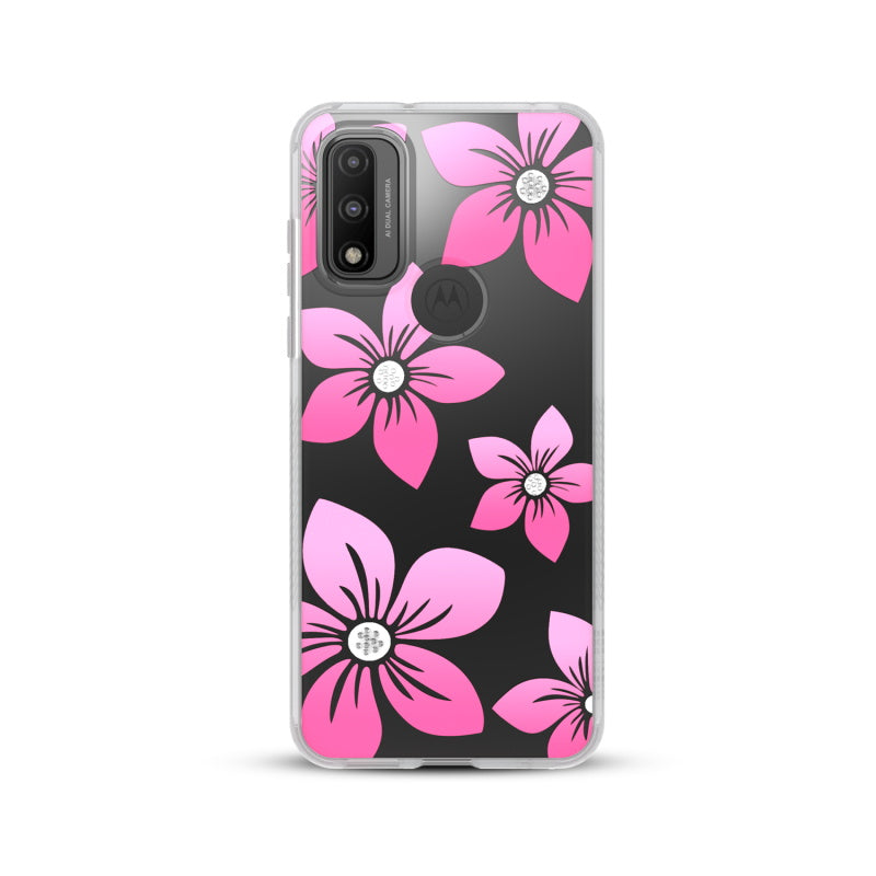 Moto G Play 2023, Moto G Pure, Moto G Power (2022) MyBat Pro Mood Series Case (with Diamonds) - Blossom (1103169)