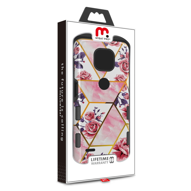 Moto G Power (2021) MyBat Pro TUFF Subs Series Case - Rose Marble (1101151)