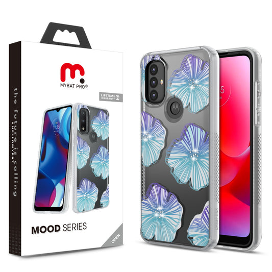 Moto G Play 2023, Moto G Pure, Moto G Power (2022) MyBat Pro Mood Series Case (with Diamonds) case - Seashell (1103597)