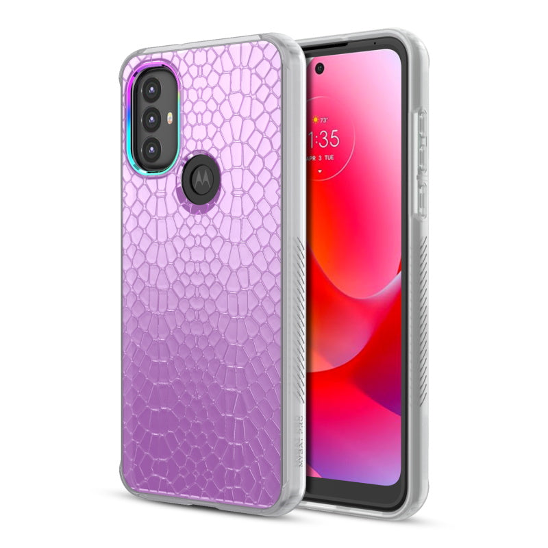 Moto G Play 2023, Moto G Pure, Moto G Power (2022) MyBat Pro Mood Series Case - Iridescent Snake (1103595)
