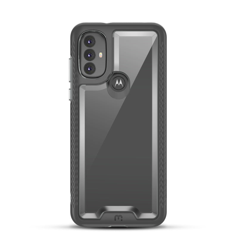 Moto G Play 2023, Moto G Pure, Moto G Power (2022) MyBat Pro Lux Series Case with Tempered Glass - Black (1103601)