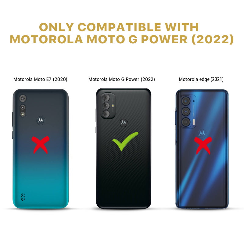 MyBat Pro Full Coverage Tempered Glass Screen Protector for Motorola Moto G Power (2022) - Black (1103602)