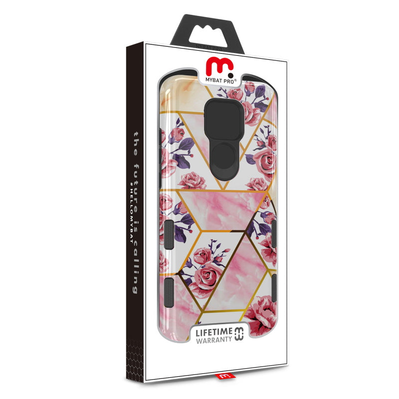 Moto G Play (2021) MyBat Pro TUFF Subs Series Case - Rose Marble (1101141)