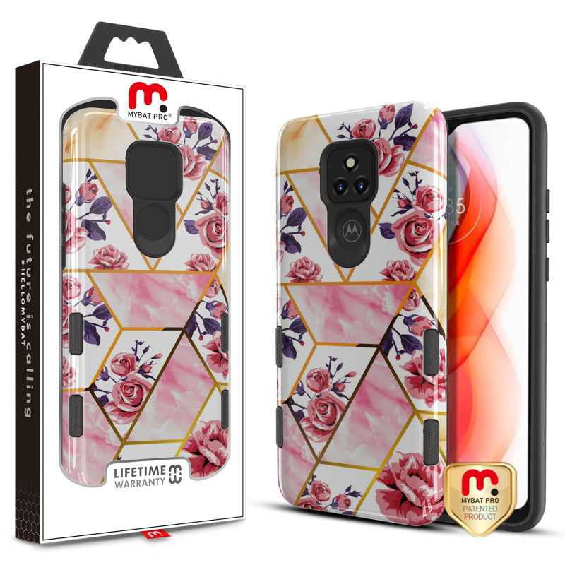Moto G Play (2021) MyBat Pro TUFF Subs Series Case - Rose Marble (1101141)