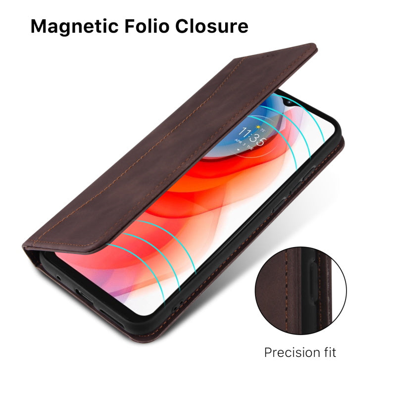 Moto G Power (2021) MyBat Pro Executive Series Wallet Case - Brown (1101641)