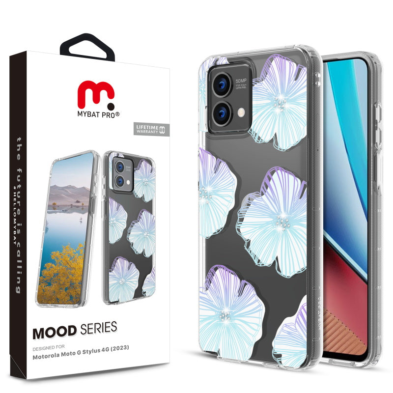 MyBat Pro Mood Series Case (with Diamonds) for Motorola Moto G Stylus 4G (2023) - Seashell (1106357)