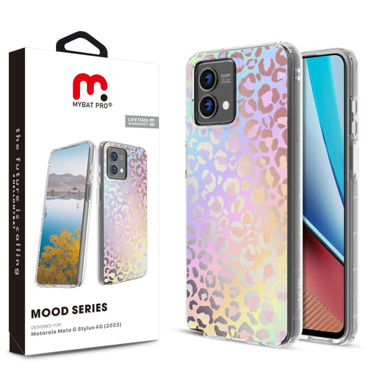 MyBat Pro Mood Series Case for Motorola Moto G Stylus 4G (2023) - Holographic Leopard (1106358)