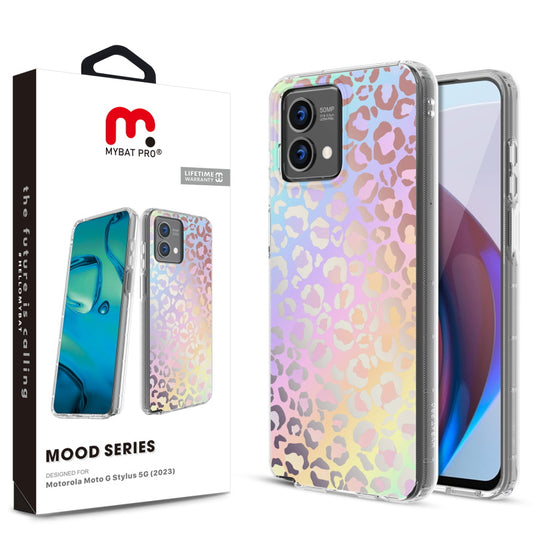 MyBat Pro Mood Series Case for Motorola Moto G Stylus 5G (2023) - Holographic Leopard (1105777)