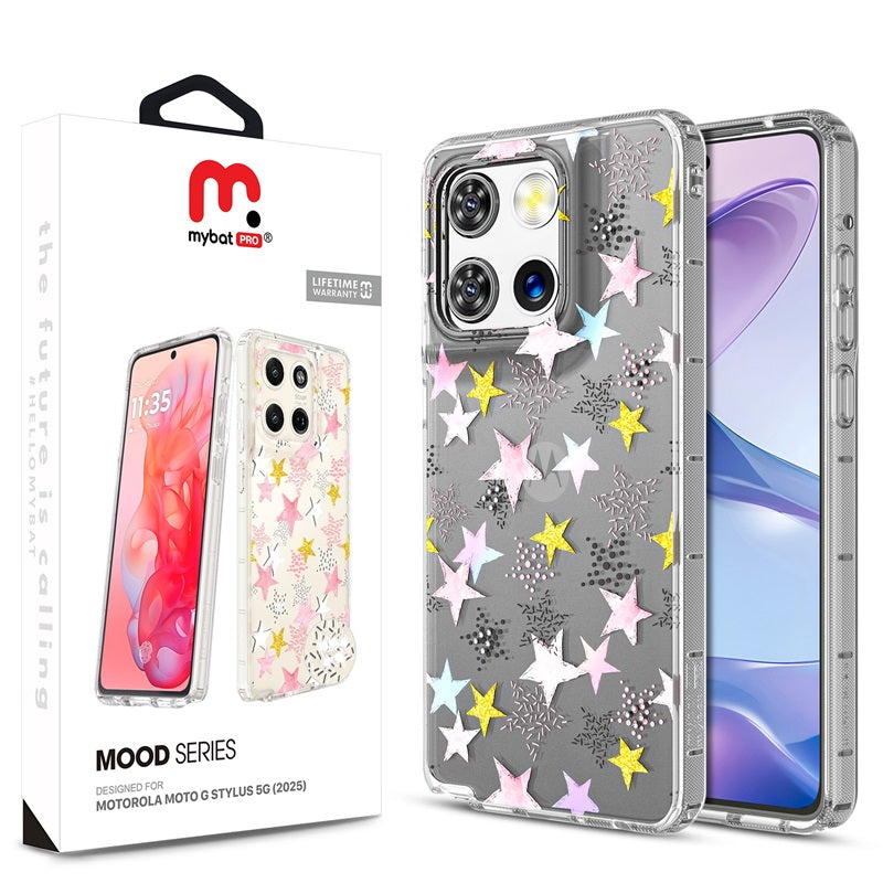 MyBat Pro Mood Series Case (with Diamonds) for Motorola Moto G Stylus 5G (2025) - Starstruck (1102890)