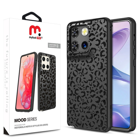 MyBat Pro Mood Series Case for Motorola Moto G Stylus 5G (2025) - Black Leopard (1102891)