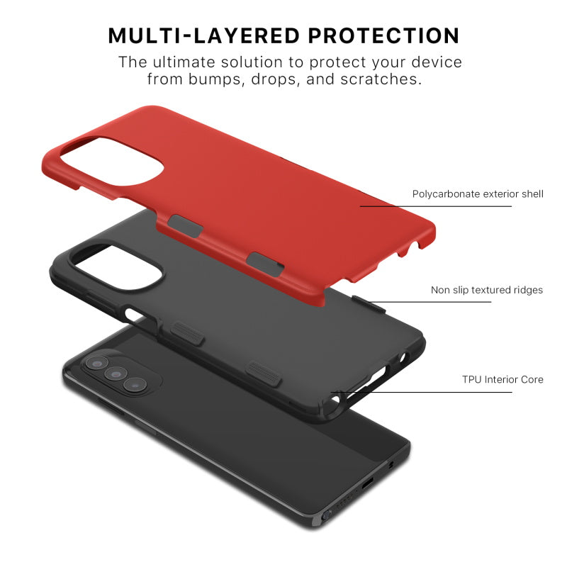 Motorola Moto G Stylus 5G (2022) MyBat Pro Tuff Subs Series Case - Red (1103933)