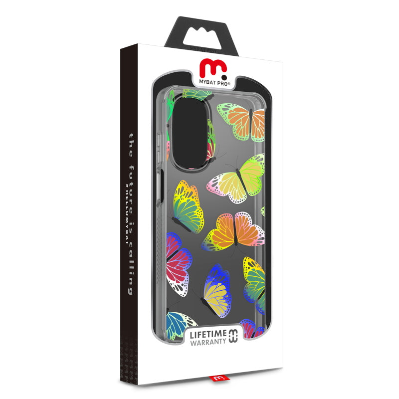 Motorola Moto G Stylus 5G (2022) MyBat Pro Mood Diamond Series Case - Neon Butterfies (1103950)