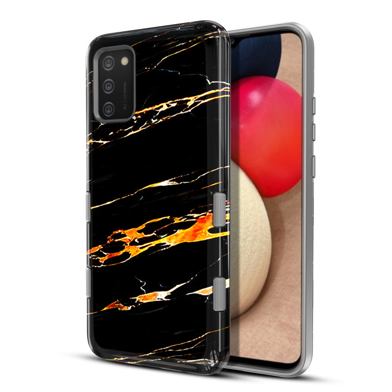Samsung Galaxy A02s MyBat Pro TUFF Subs Series Case - Black Marble (1101650)