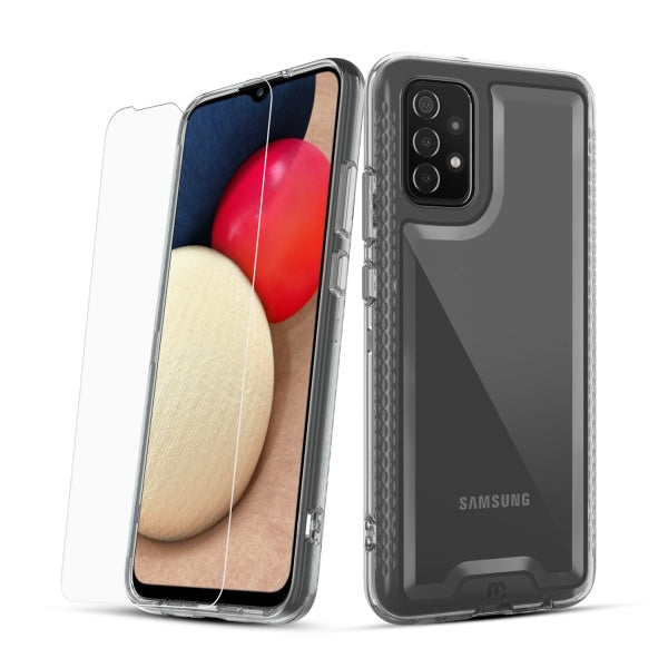 Samsung Galaxy A02s MyBat Pro Lux Series Case with Tempered Glass - Clear (1101651)