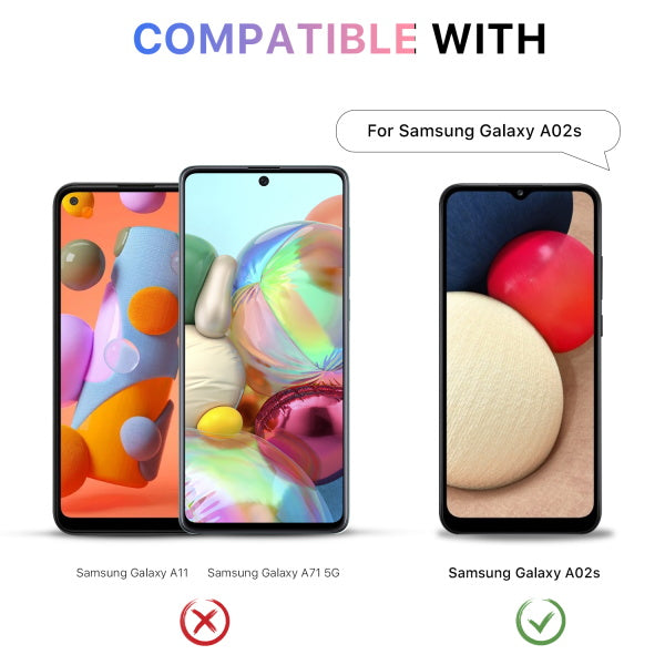 Samsung Galaxy A02s MyBat Pro Lux Series Case with Tempered Glass - Clear (1101651)