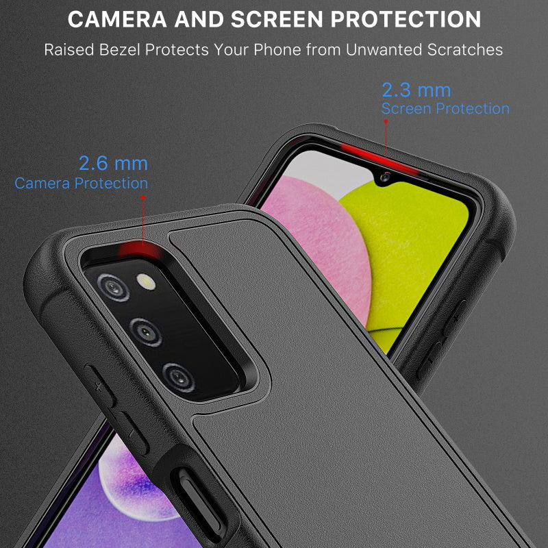 Samsung Galaxy A03S MyBat Pro Antimicrobial Maverick Series Case with Holster - Black / Black (1106896)