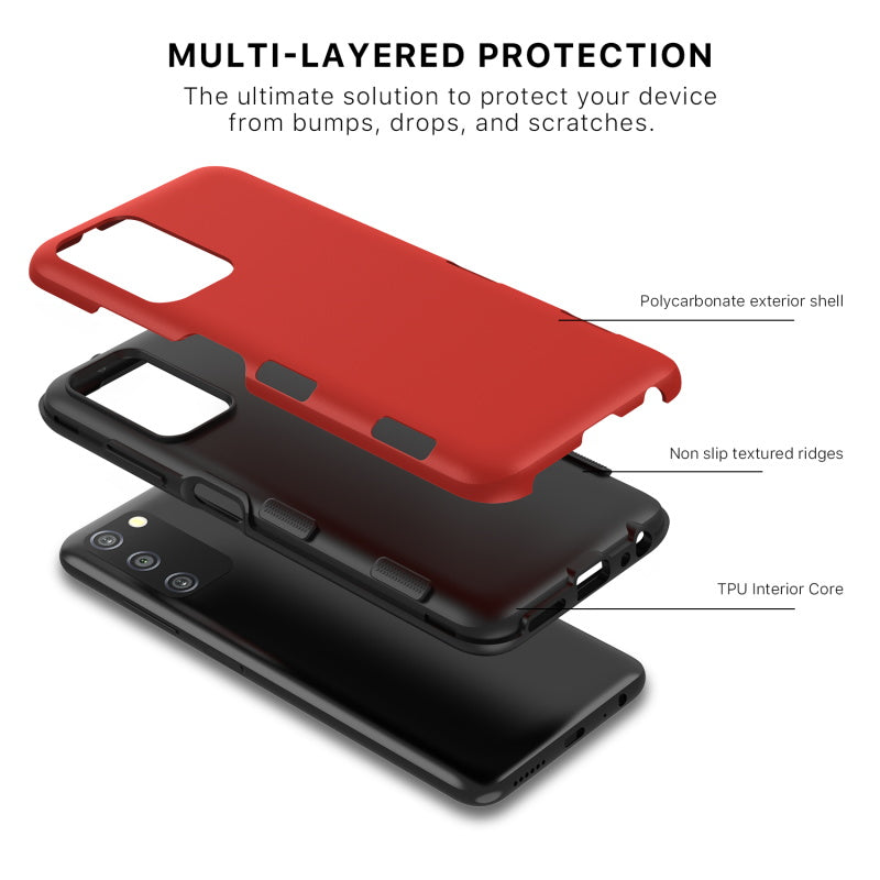 Samsung Galaxy A037U / Galaxy A03s MyBat Pro TUFF Subs Series Case - Red (1103247)
