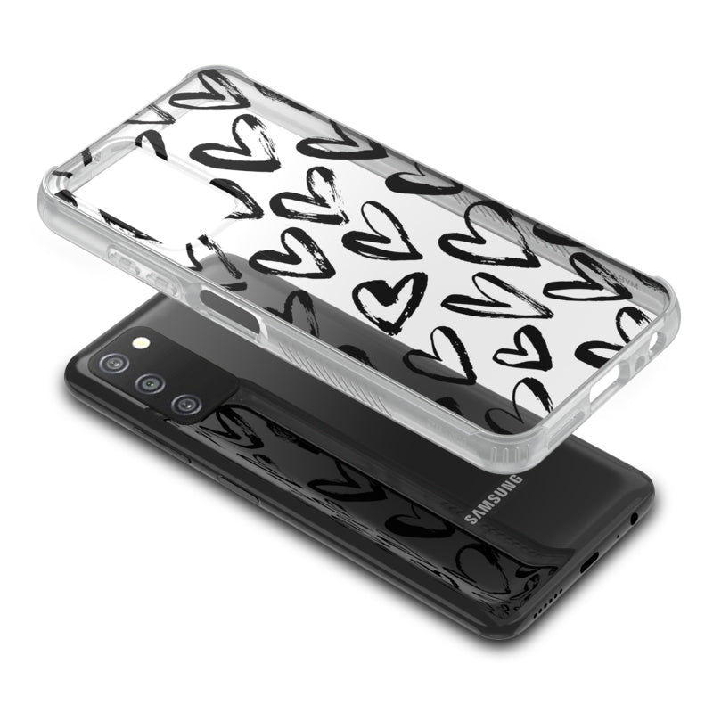 Samsung Galaxy A037U / Galaxy A03s MyBat Pro Mood Series Case - Black Hearts (1103249)