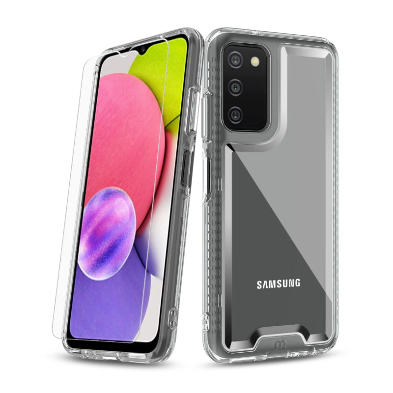 Samsung Galaxy A037U / Galaxy A03s MyBat Pro Lux Series Case with Tempered Glass - Clear (1103238)
