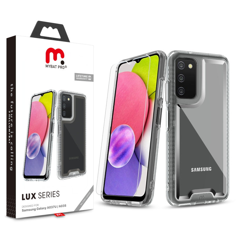 Samsung Galaxy A037U / Galaxy A03s MyBat Pro Lux Series Case with Tempered Glass - Clear (1103238)