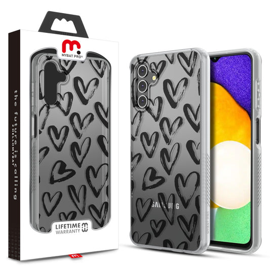 Samsung Galaxy A13 5G / (4G) MyBat Pro Mood Series Case - Black Hearts (1105871)