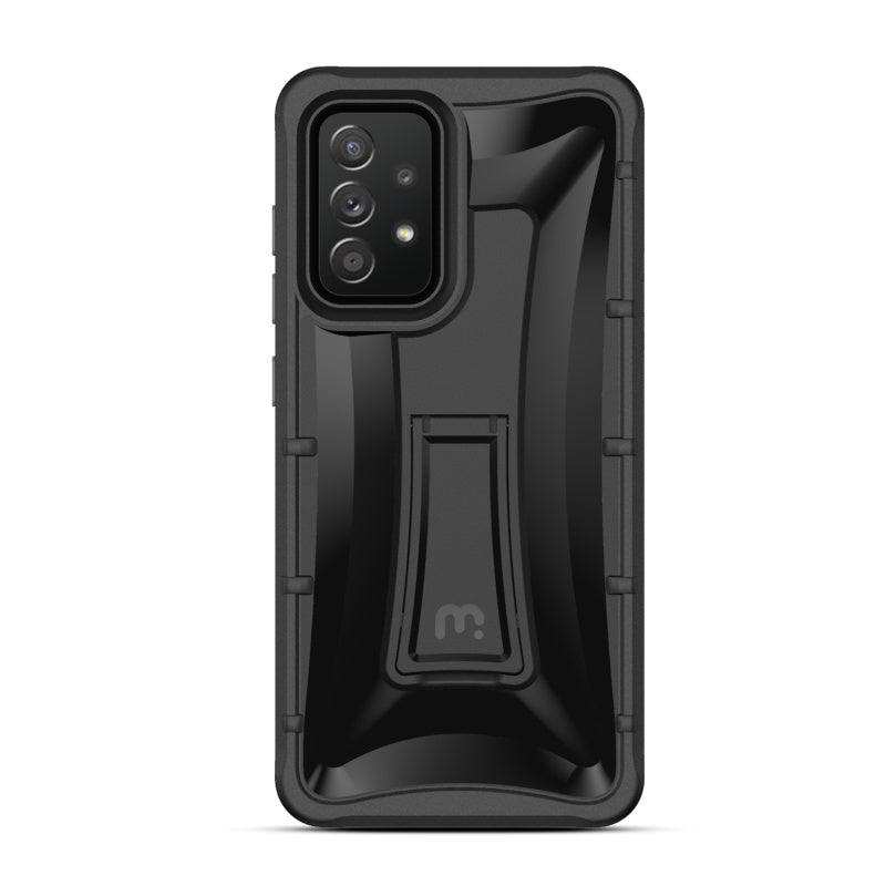 Samsung Galaxy A52 5G MyBat Pro Warrior Series Case with Holster and Tempered Glass - Black (1101181)
