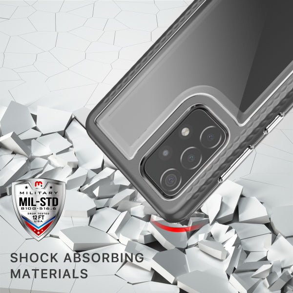 Samsung Galaxy A52 5G MyBat Pro Lux Series Case with Tempered Glass - Black (1101184)