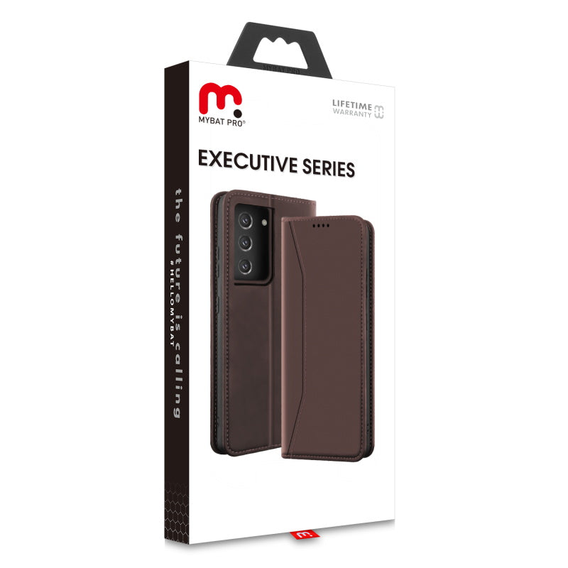 Samsung Galaxy A52 5G MyBat Pro Executive Series Wallet Case - Brown (1101192)