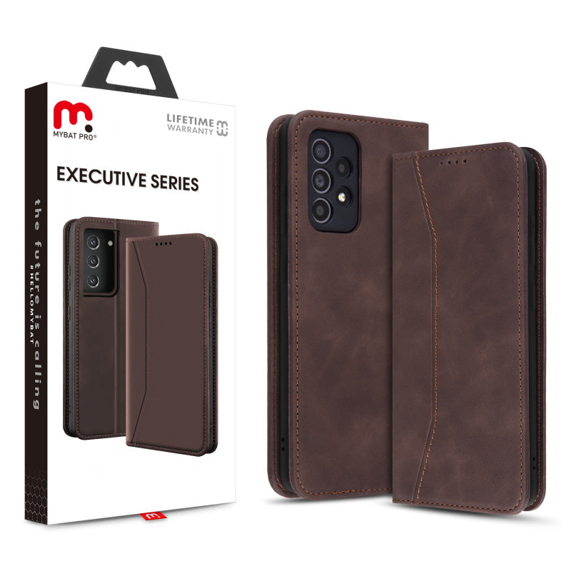 Samsung Galaxy A52 5G MyBat Pro Executive Series Wallet Case - Brown (1101192)
