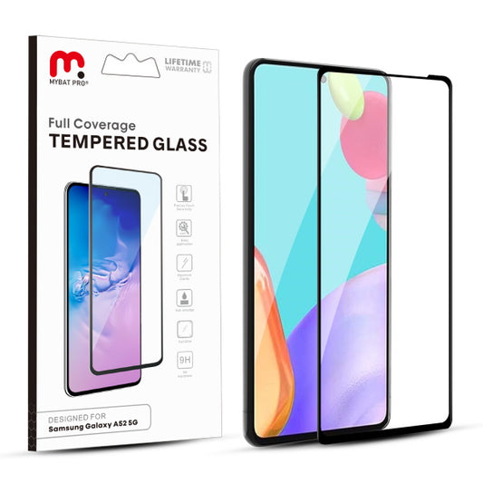 Samsung Galaxy A52 5G MyBat Pro Full Coverage Tempered Glass Screen Protector- Black (1101190)