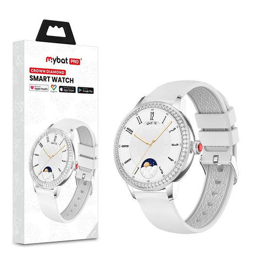 MyBat Pro Crown Diamond Smart Watch - Silver (1102646)