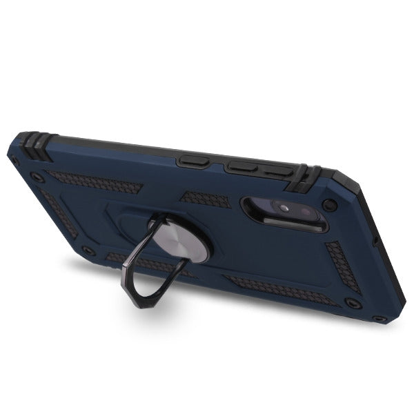 SAMSUNG Galaxy A10E - Mybat Ink Blue/Black Anti-Drop Hybrid Protector Cover (9717)