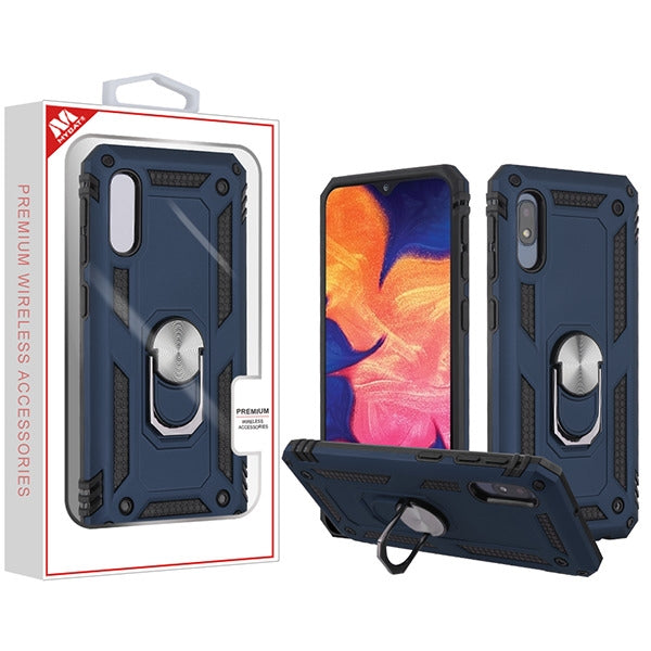 SAMSUNG Galaxy A10E - Mybat Ink Blue/Black Anti-Drop Hybrid Protector Cover (9717)