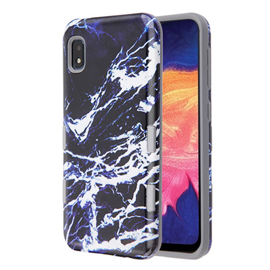 SAMSUNG GALAXY A10E -MYBAT Marble/Iron Gray TUFF Subs Hybrid Case (9497)