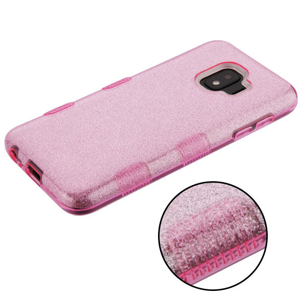 Samsung Galaxy J2 Pure / J2 Core / J2 MyBat TUFF Hybrid Protector Cover- Pink Full Glitter (758)