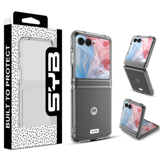 SYB Sturdy Gummy Cover for Motorola razr (2024) - Highly Transparent Clear / Transparent Clear (1107247)