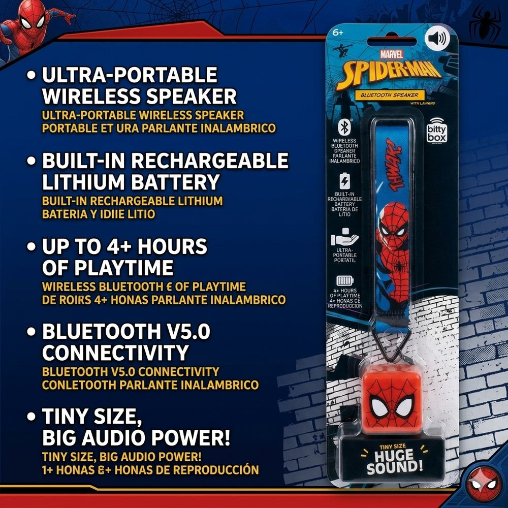 BITTYBOX LANYARD SPEAKER LICENSED - SPIDERMAN (1107922) (MSRP $49.99)