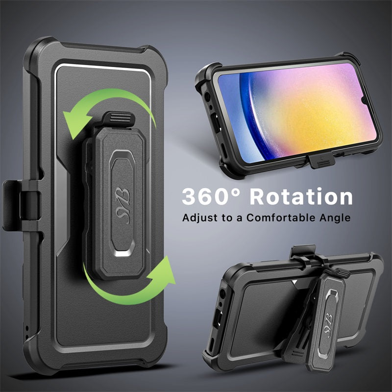 SYB Reflex Series Case with Holster for Samsung Galaxy A15 5G - Black (1107758)
