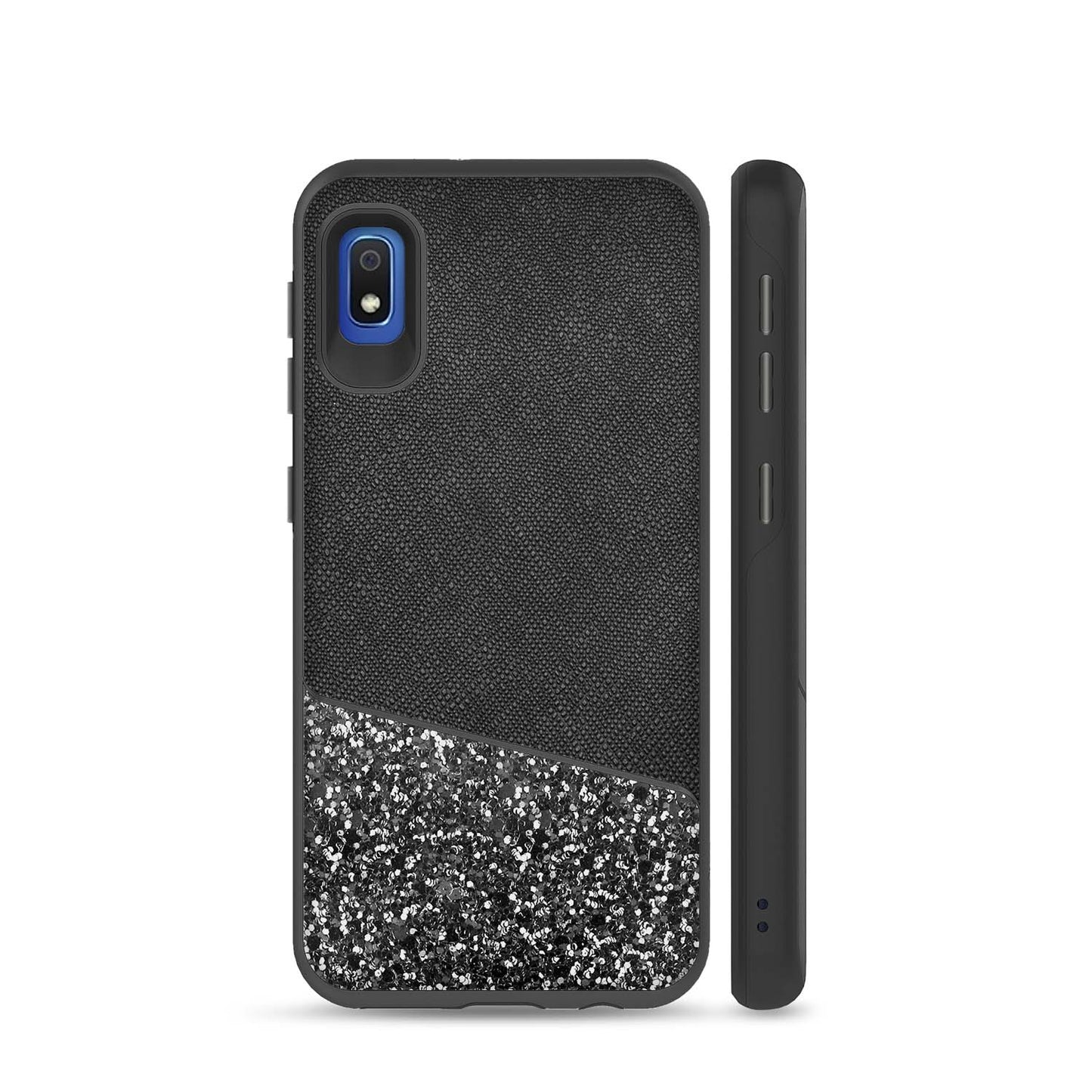 SAMSUNG GALAXY A10E ZIZO STELLAR CASE - BLACK & BLACK (9760)