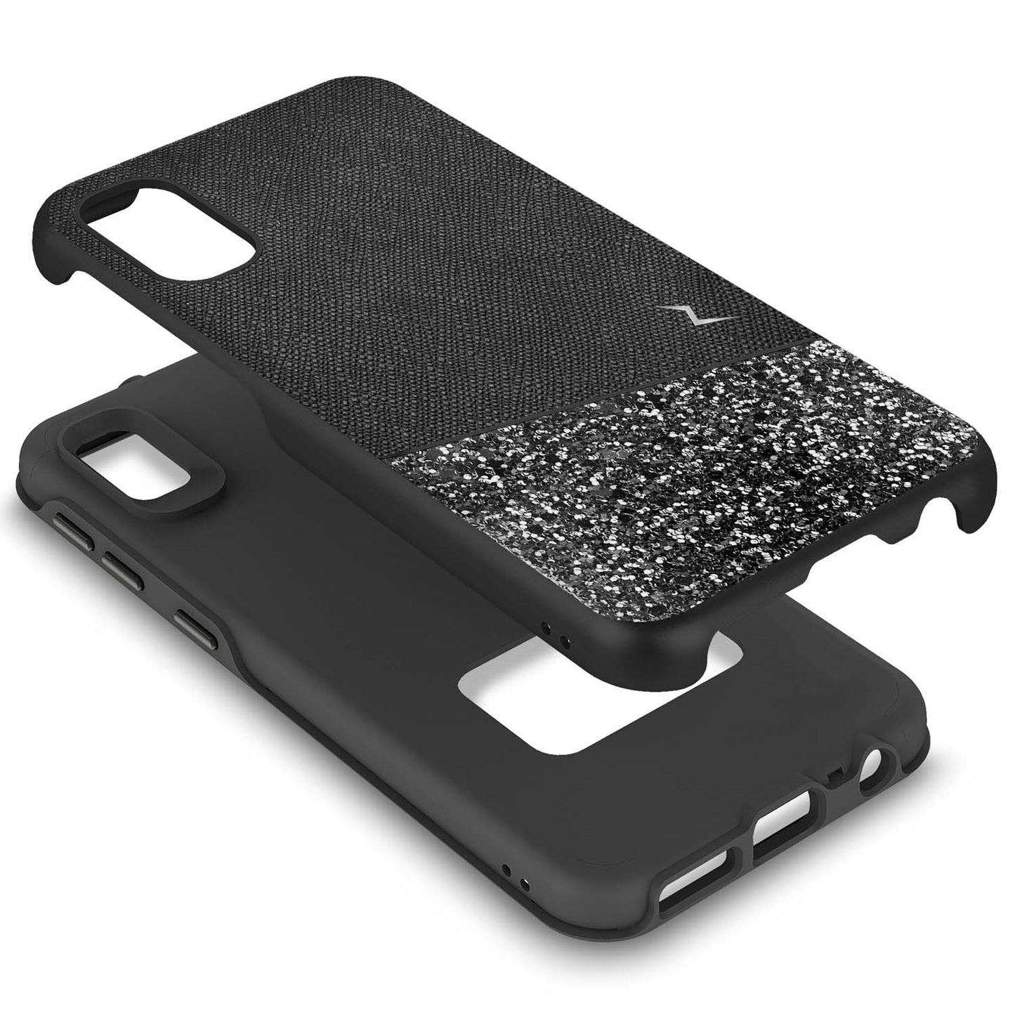 SAMSUNG GALAXY A10E ZIZO STELLAR CASE - BLACK & BLACK (9760)