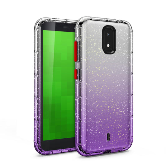 CRICKET DEBUT 4G LTE 5.5INCH ZIZO SURGE SERIES - PURPLE GLITTER (1101820)