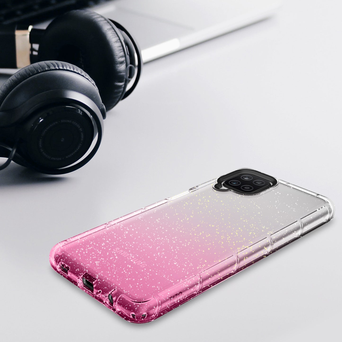 GALAXY A12 ZIZO SURGE SERIES CASE - PINK GLITTER (1100764)