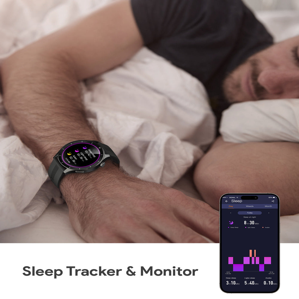 AUKEY SW-2P SmartWatch 2 Pro, Bluetooth Calling, sleep monitoring, music, fitness and more - Gray  (1102831)